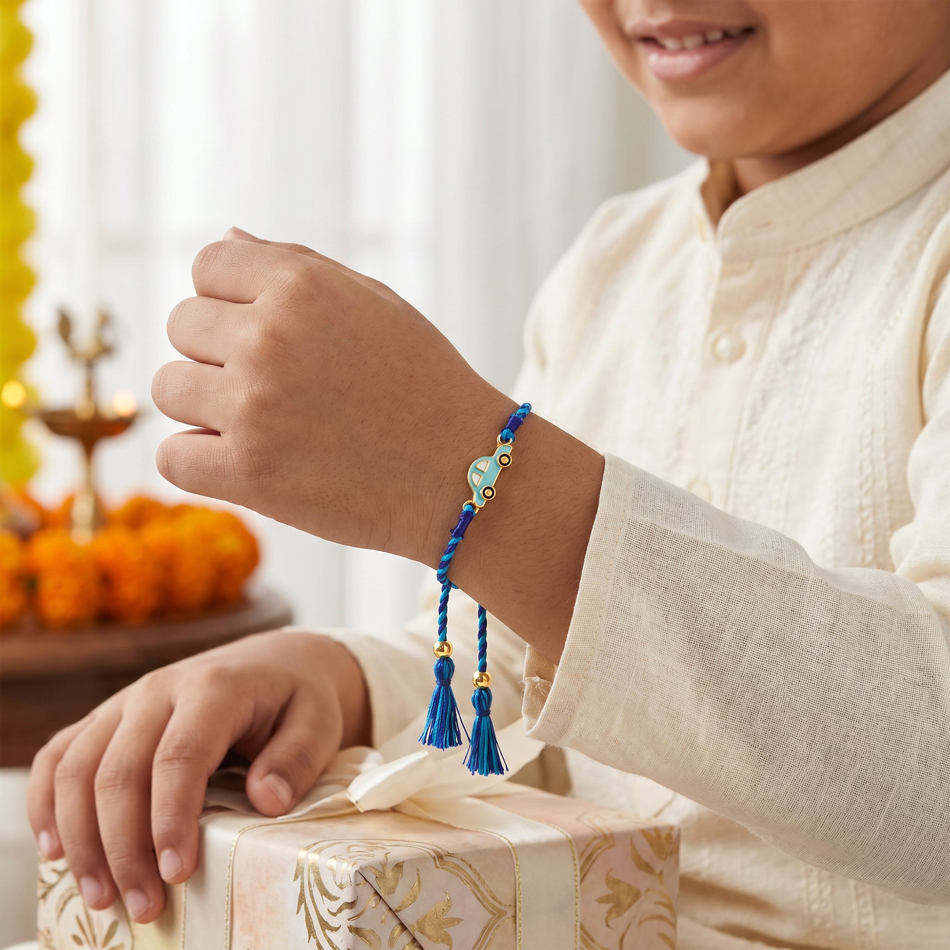 Silver Adventure Squad Kids Rakhi Combo (Set of 5)