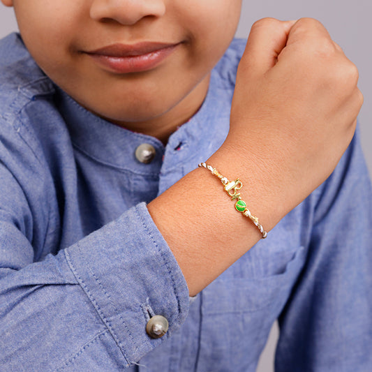 Golden Cricketer Bro Kids Rakhi