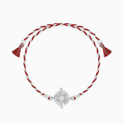 Silver Sunburst Rakhi