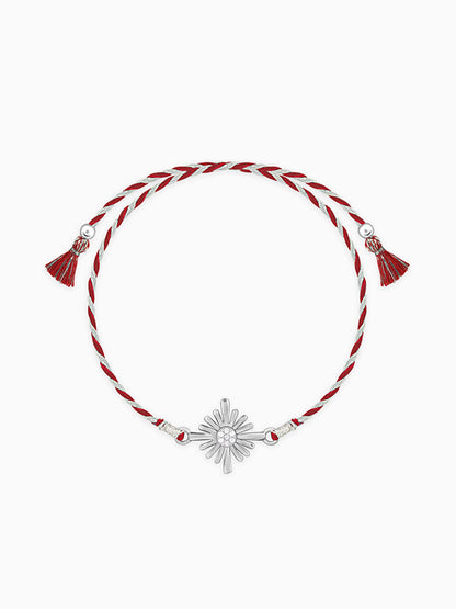 Silver Sunburst Rakhi