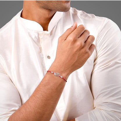 Silver Shubh Om Rakhi