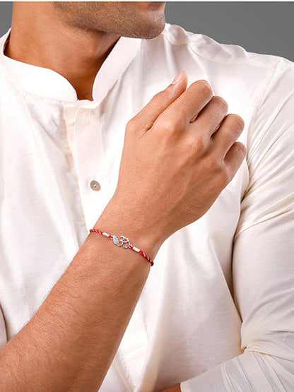 Silver Shubh Om Rakhi