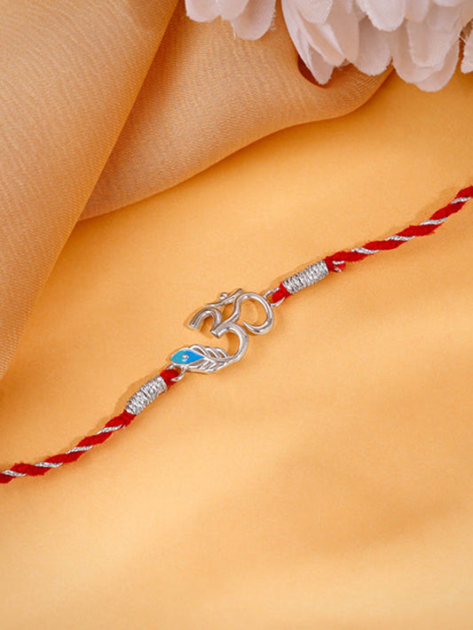 Silver Shubh Om Rakhi