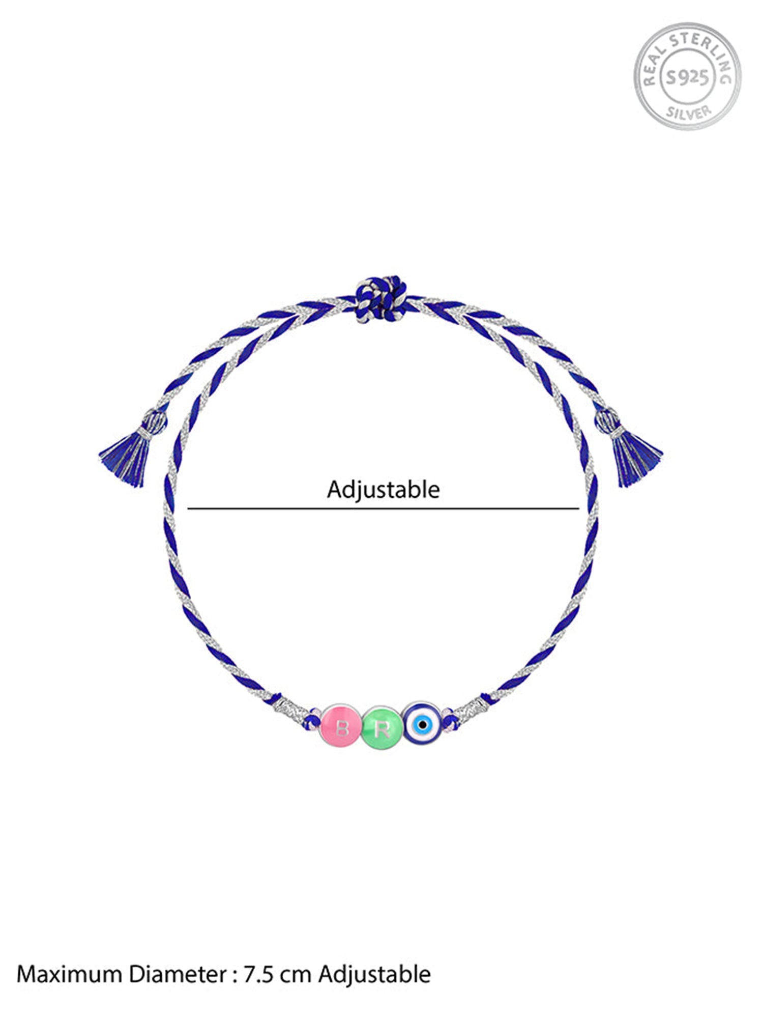 Silver Drishti Kids Rakhi