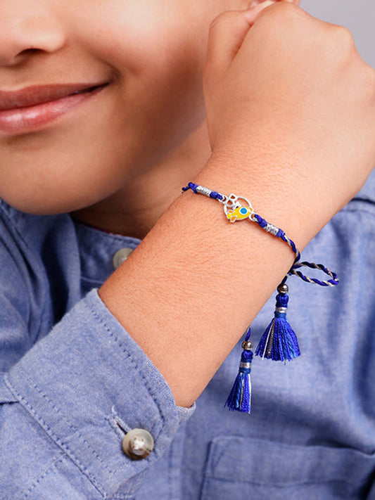 Silver Little Bro Kids Rakhi