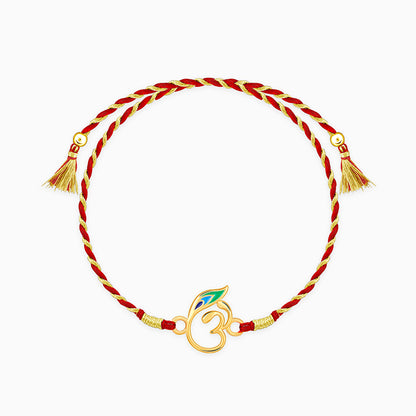 Golden Divya Om Rakhi