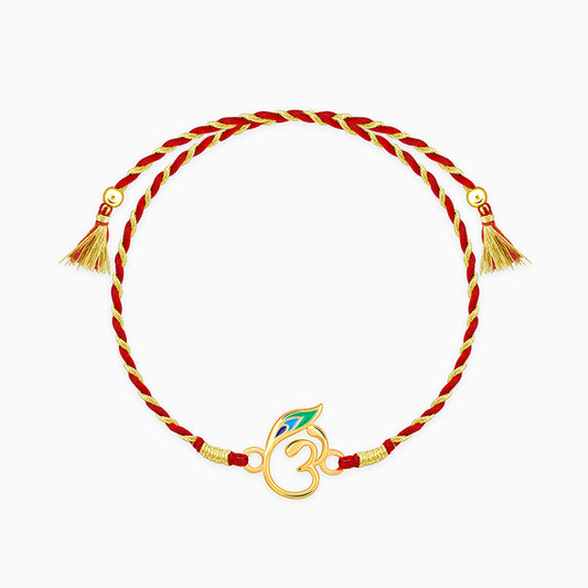 Golden Divya Om Rakhi
