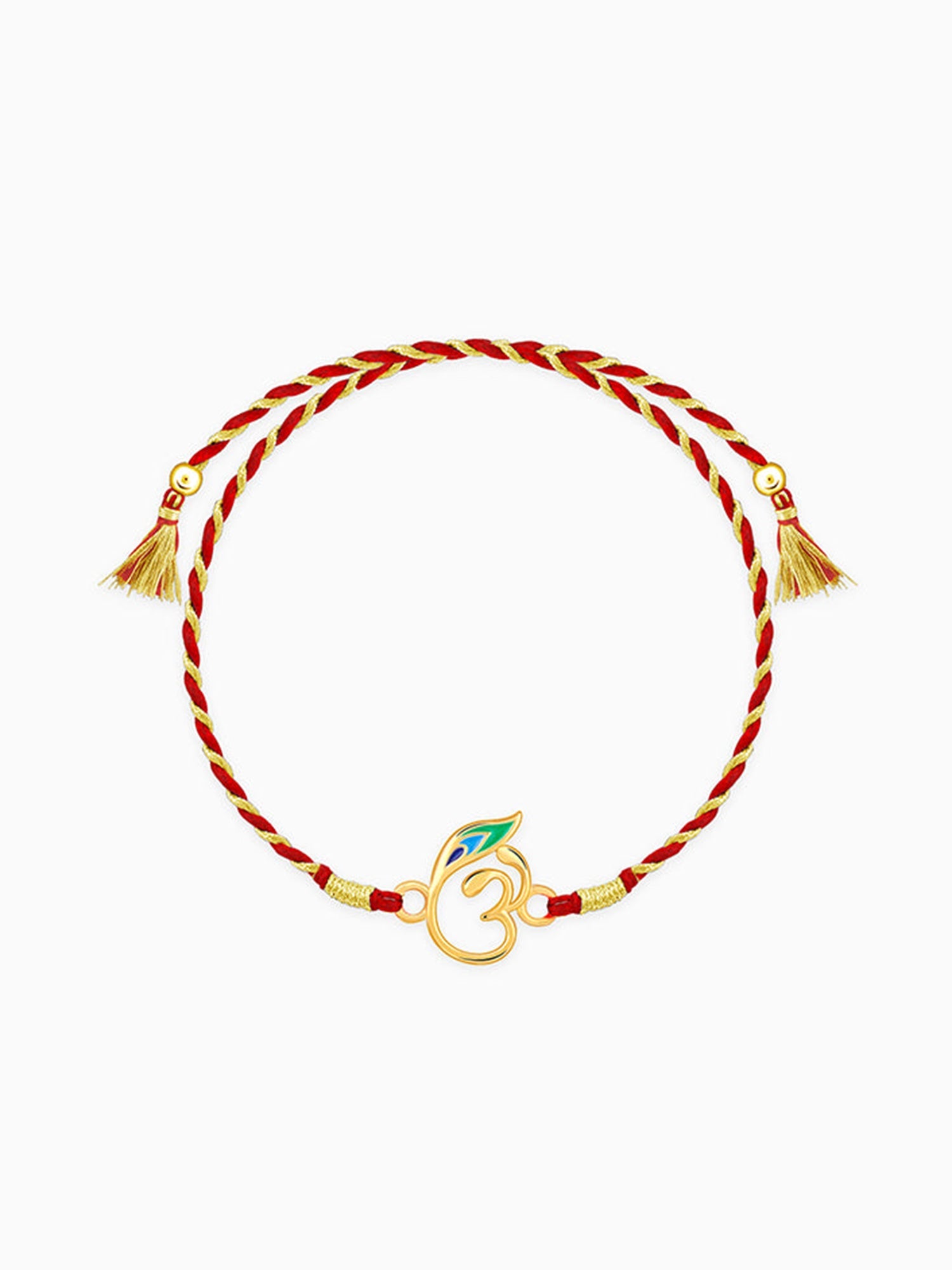 Golden Divya Om Rakhi