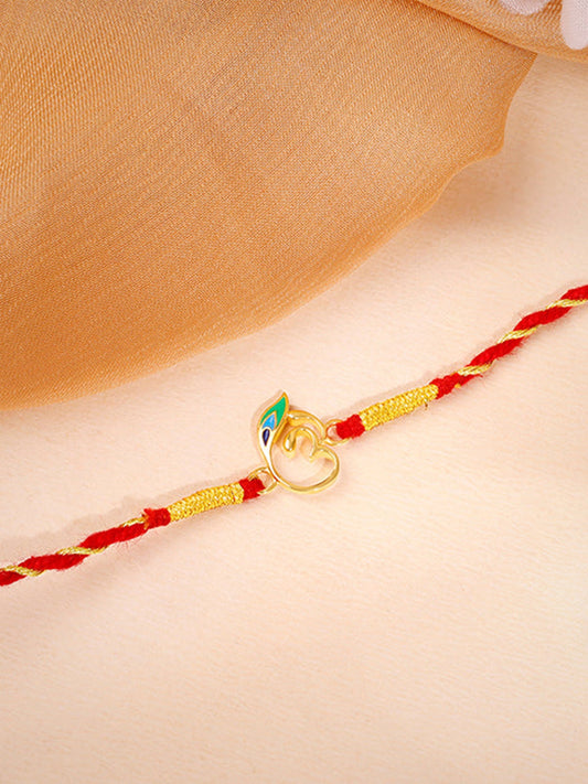 Golden Divya Om Rakhi