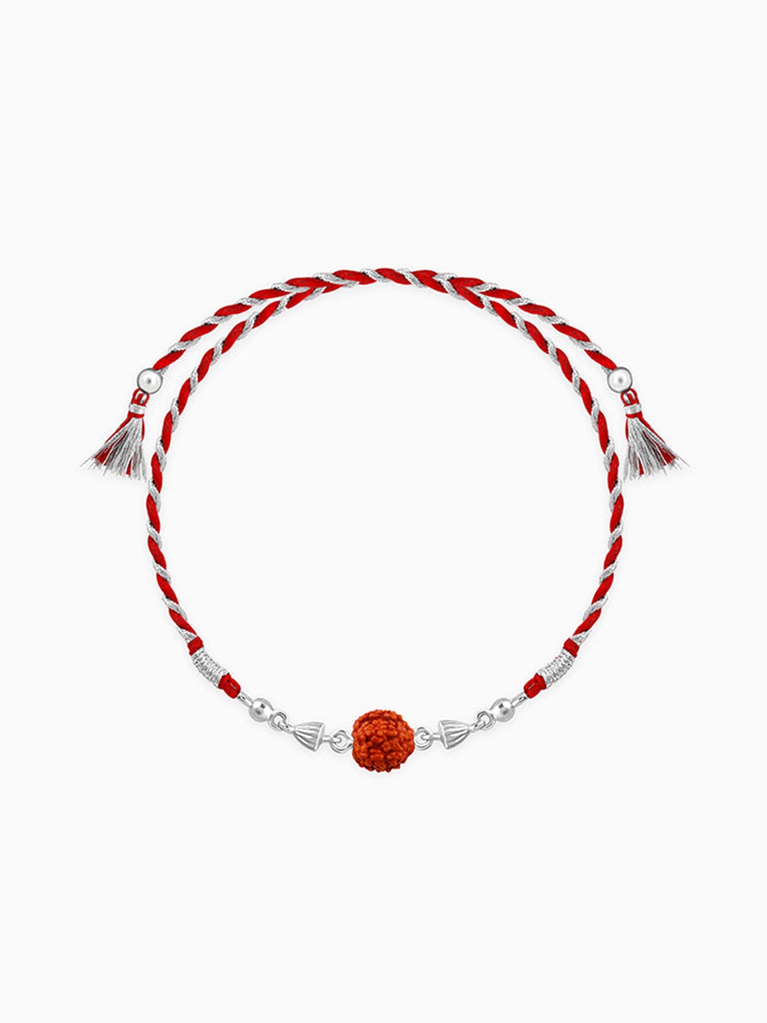 Silver Rudraksh Rakhi