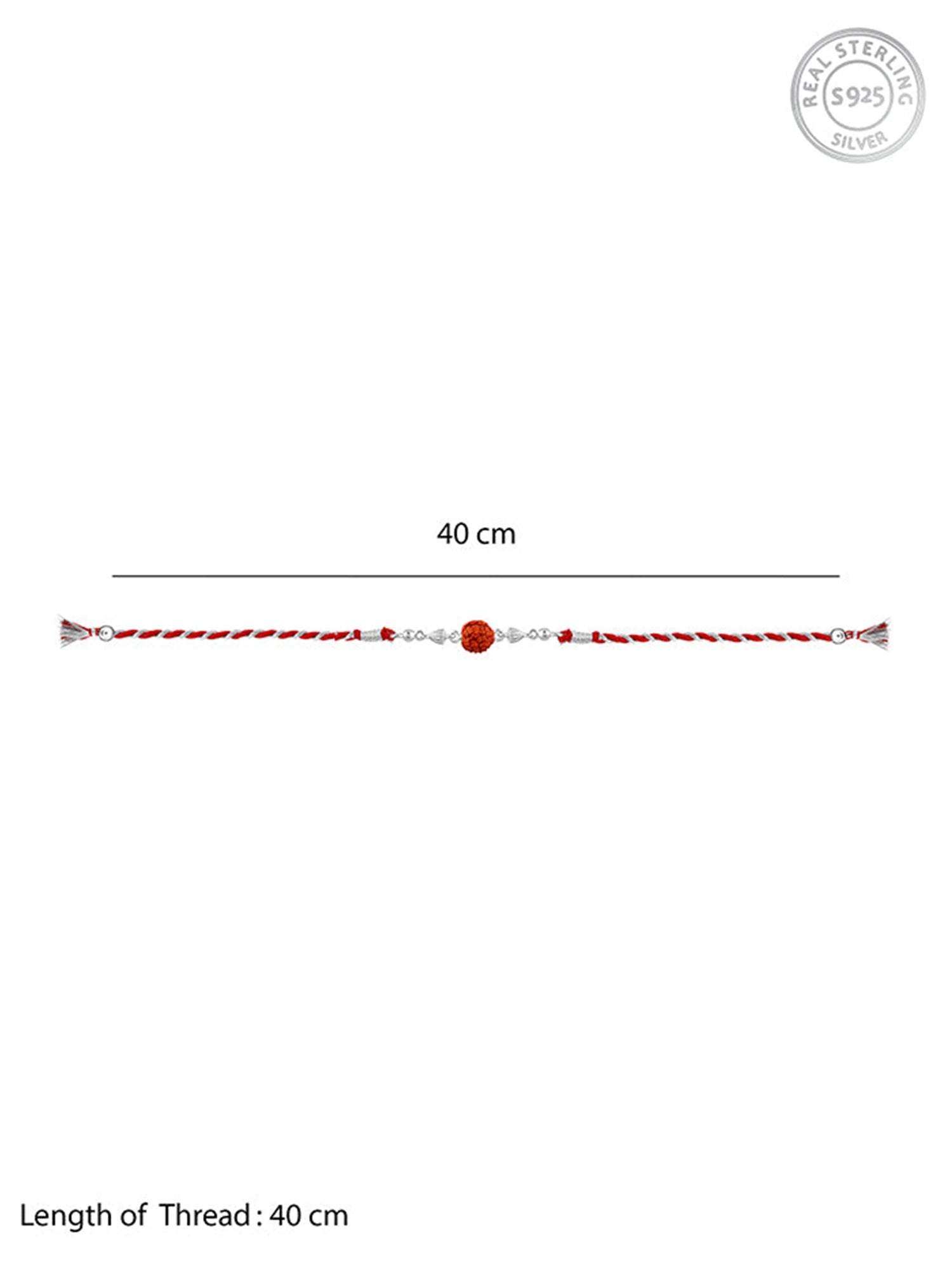 Silver Rudraksh Rakhi