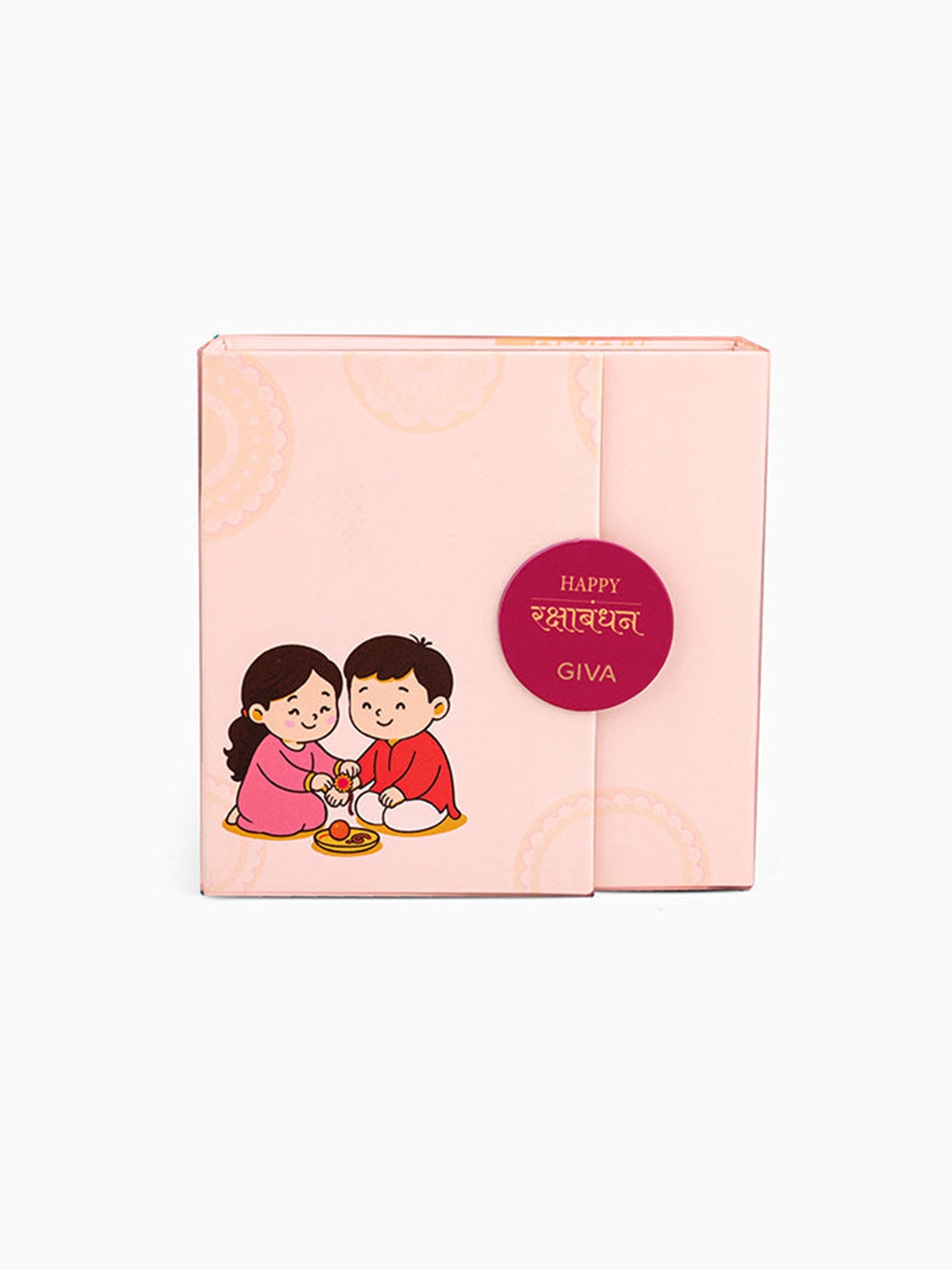 Silver Floral Omkara Rakhi