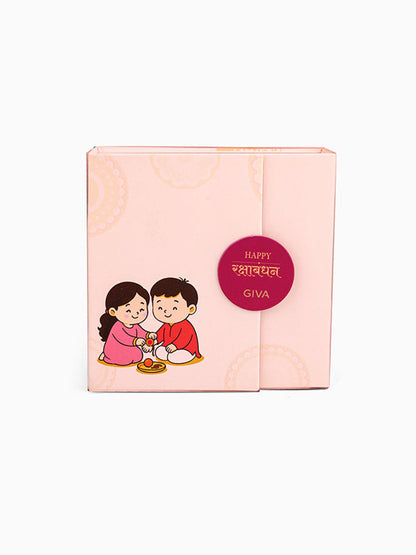 Silver Floral Omkara Rakhi