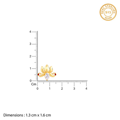 Golden Bloom Lotus Rakhi
