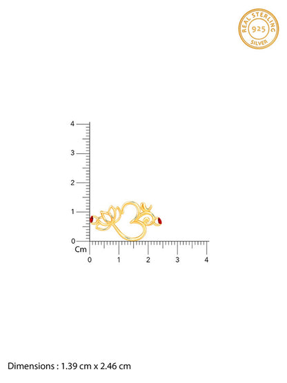 Golden Floral Omkara Rakhi
