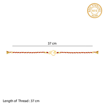 Golden Floral Omkara Rakhi