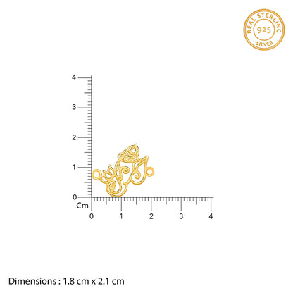 Golden Ganesha Lotus Rakhi