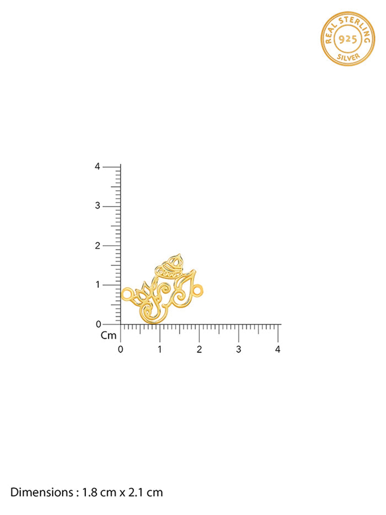 Golden Ganesha Lotus Rakhi
