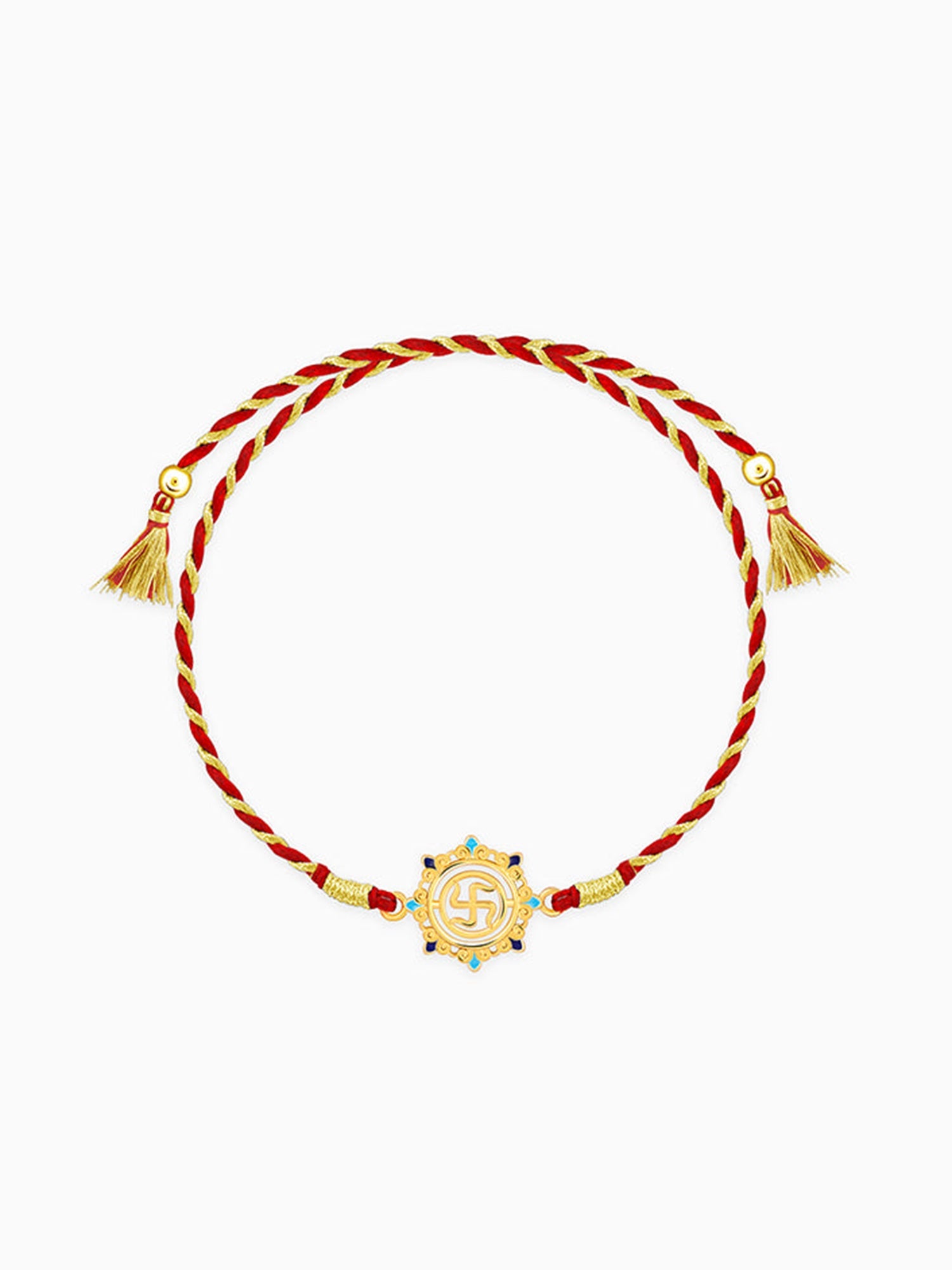 Golden Swastika Mandala Rakhi