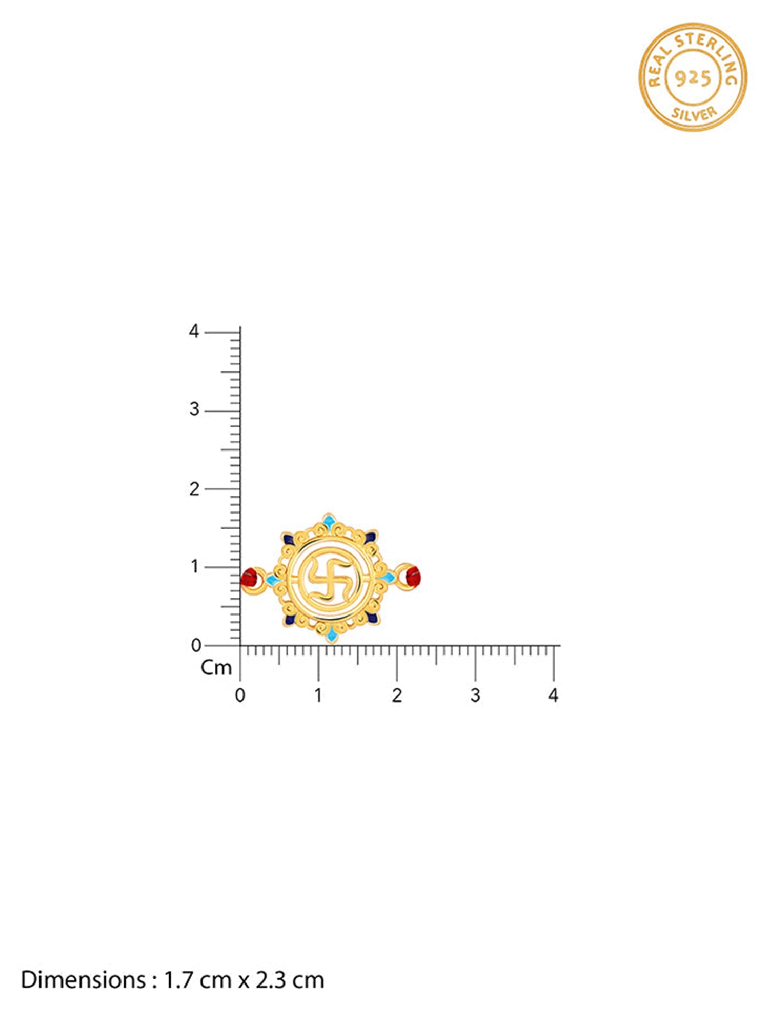Golden Swastika Mandala Rakhi