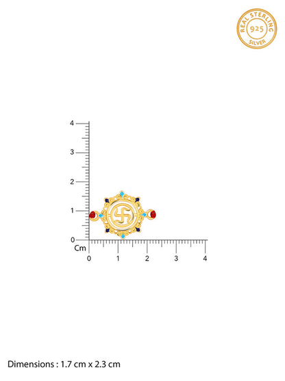 Golden Swastika Mandala Rakhi