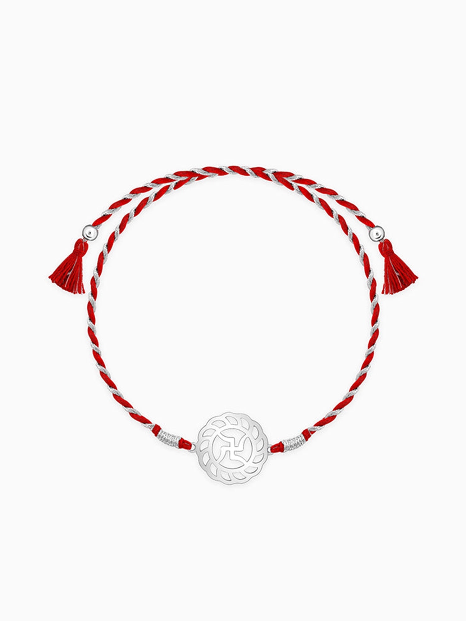Silver Auspicious Rakhi