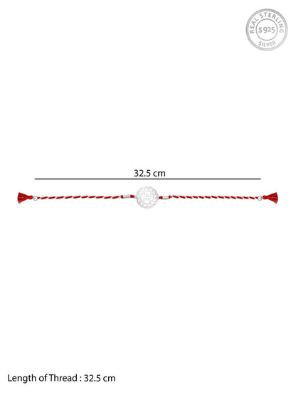 Silver Auspicious Rakhi