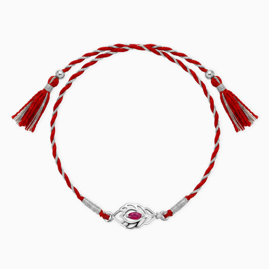 Silver Feather Rakhi