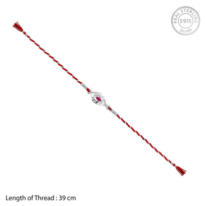 Silver Feather Rakhi