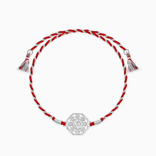 Silver Hexagon Om Rakhi