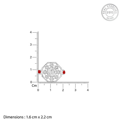Silver Hexagon Om Rakhi