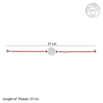 Silver Hexagon Om Rakhi