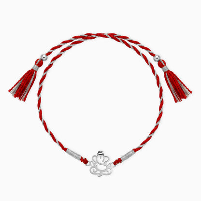 Silver Finest Ganesha Rakhi