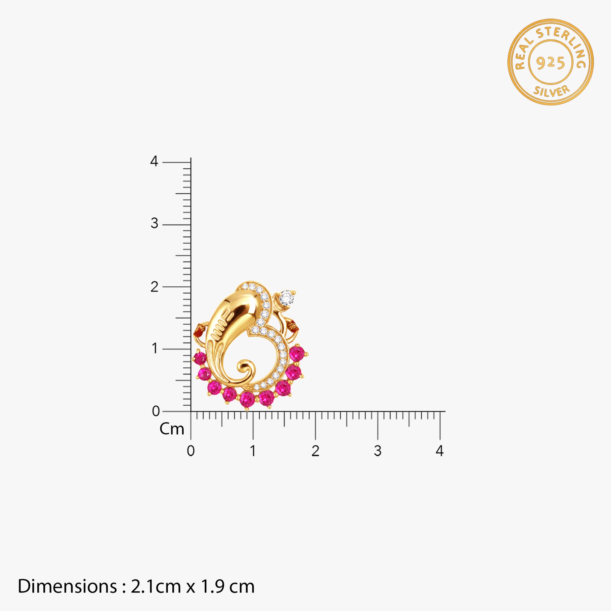 Golden Divine Ganapathi Rakhi