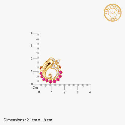Golden Divine Ganapathi Rakhi