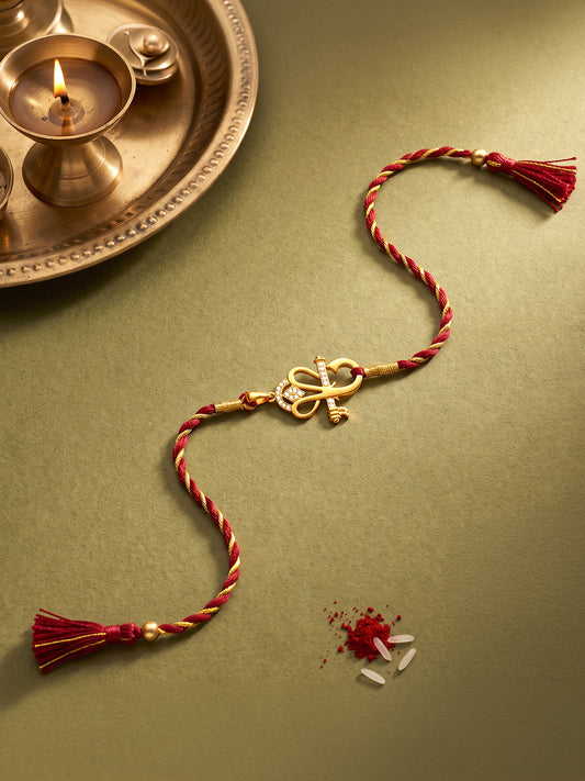 Golden Ganesha Rakhi