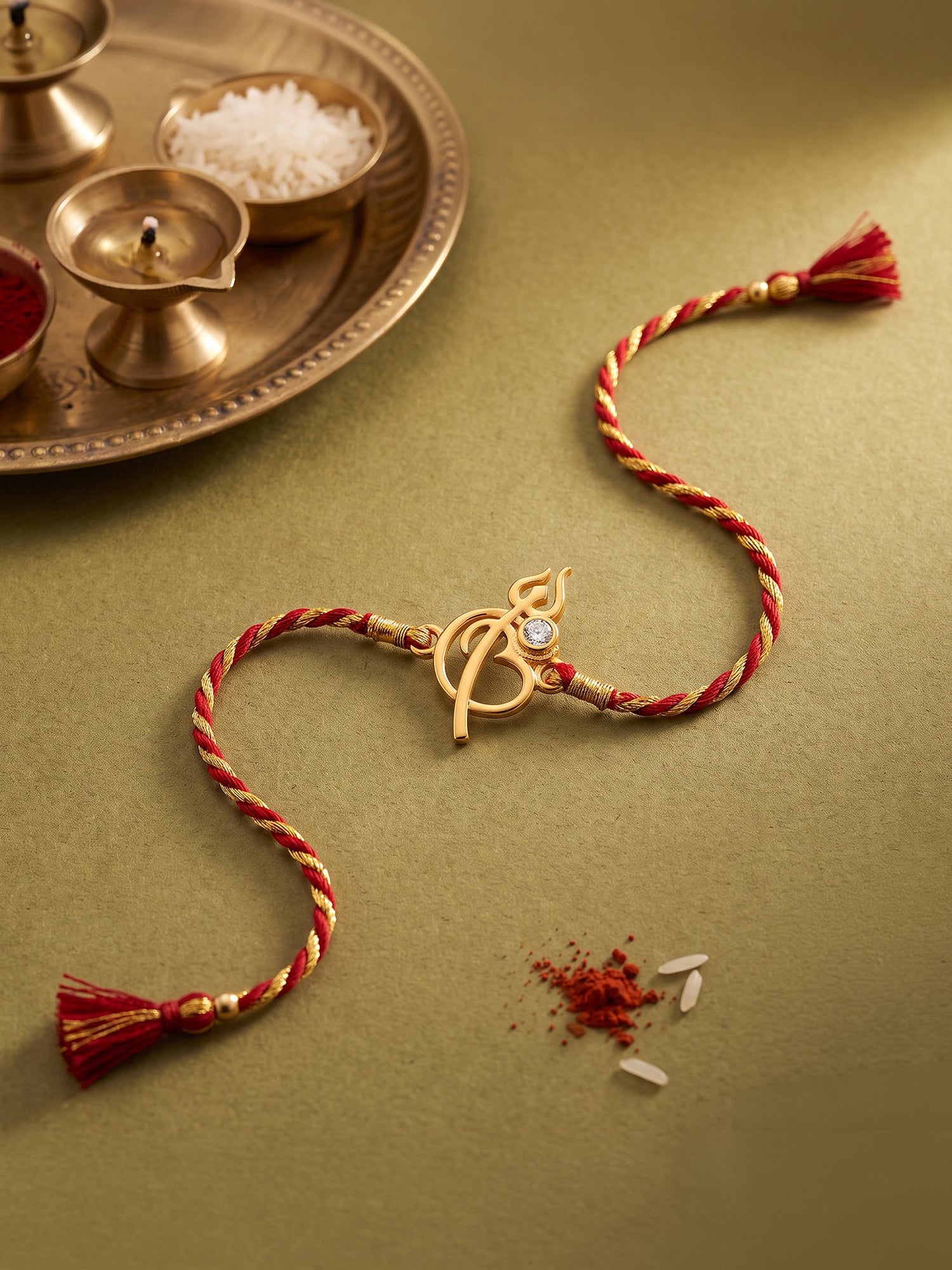 Golden Protection Rakhi