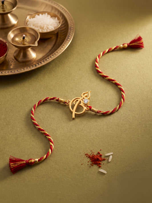 Golden Protection Rakhi