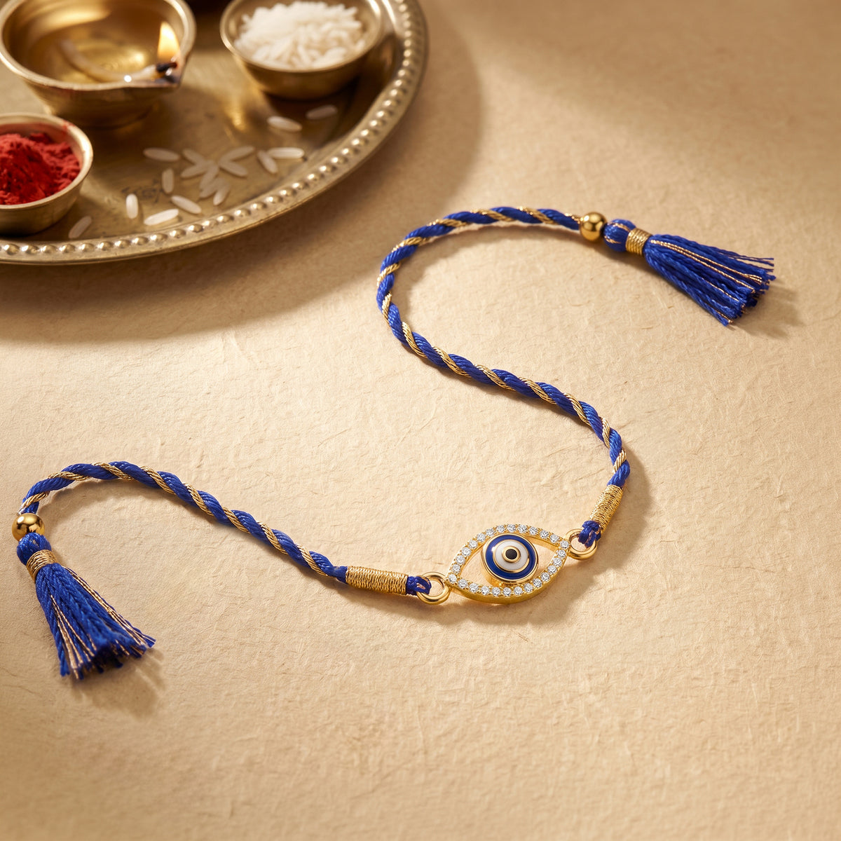 Golden Suraksha Sutra Rakhi