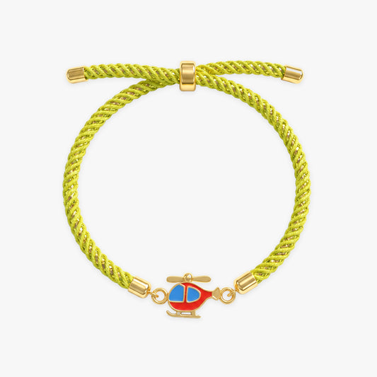Golden Spinning Chopper Kids Rakhi