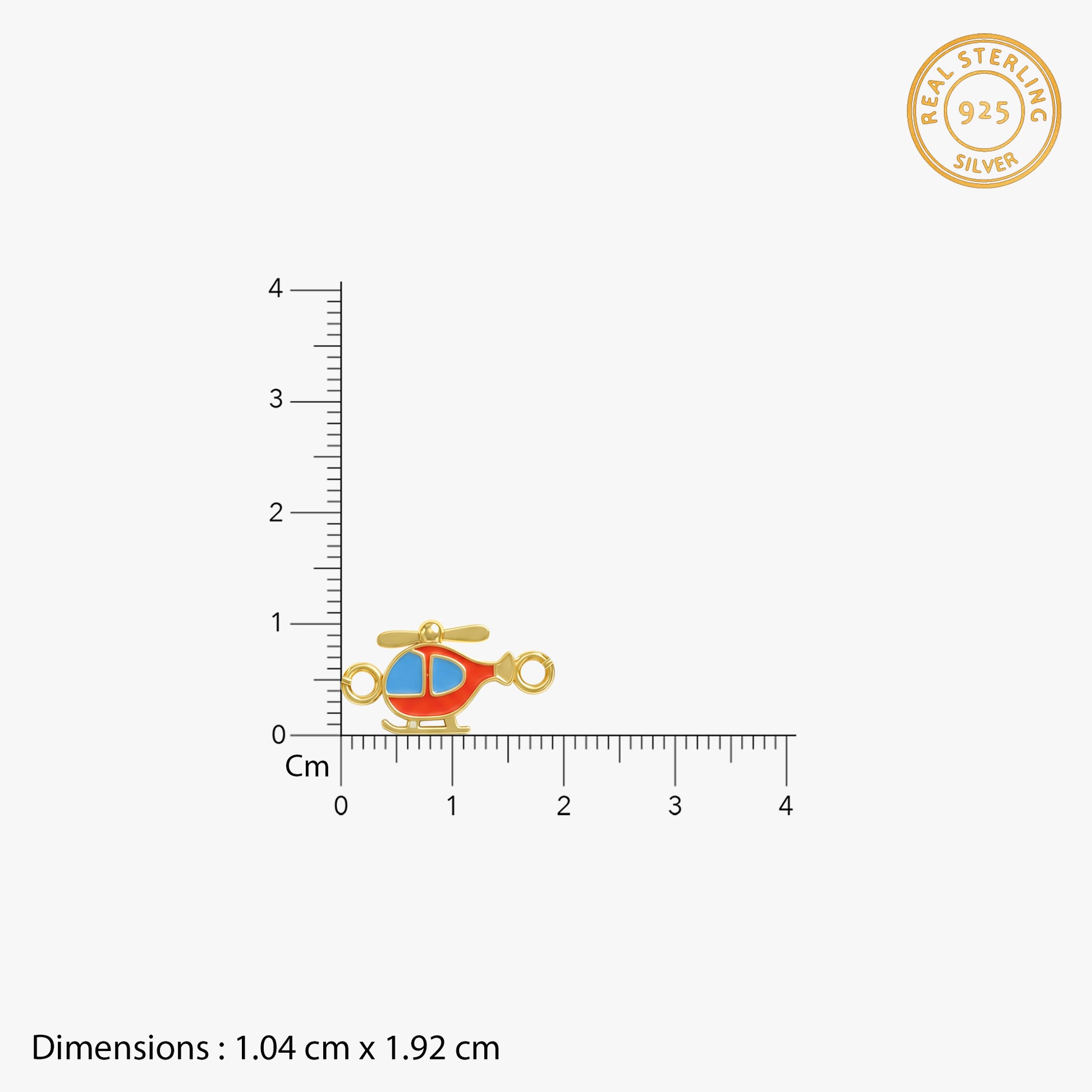 Golden Spinning Chopper Kids Rakhi