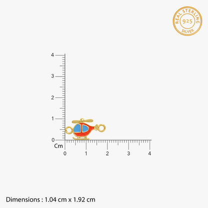 Golden Spinning Chopper Kids Rakhi