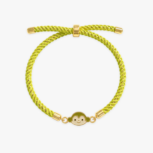 Golden Monkey Charm Kids Rakhi