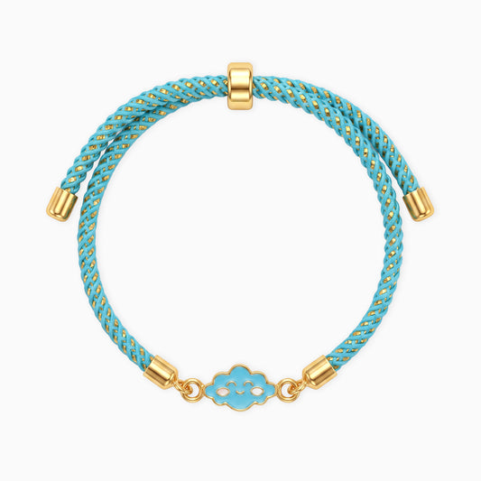 Golden Cute Cloud Kids Rakhi