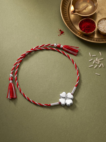 Silver Pushpa Rakhi