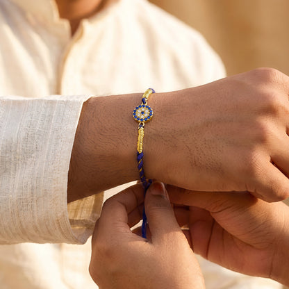 Golden Protective Evil Eye Rakhi