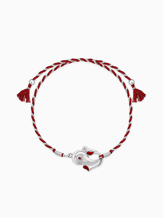 Silver Vinayaka Rakhi