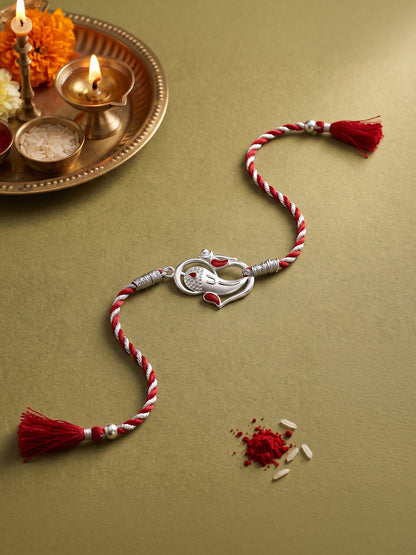 Silver Vinayaka Rakhi