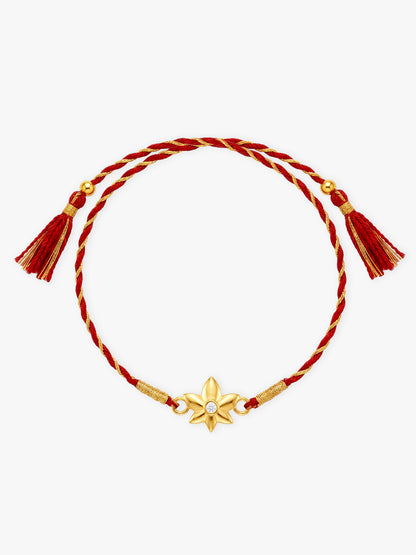Golden Phool Kamal Rakhi