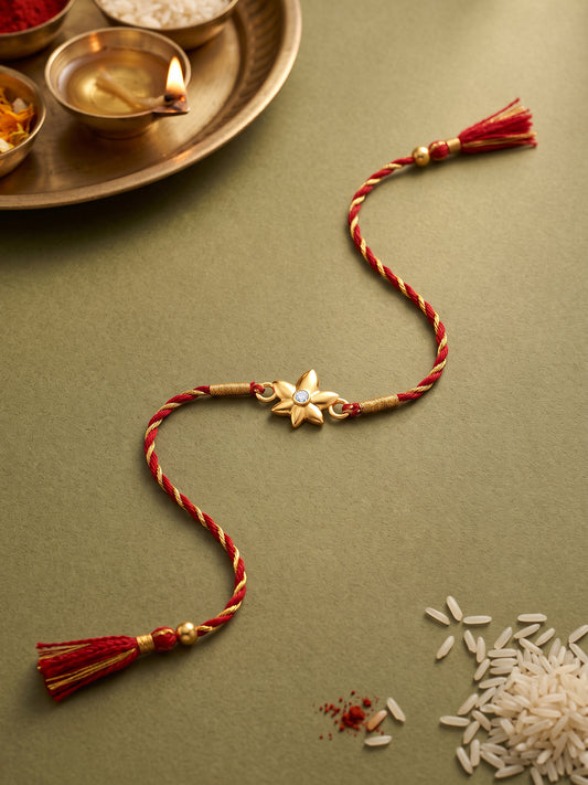 Golden Phool Kamal Rakhi